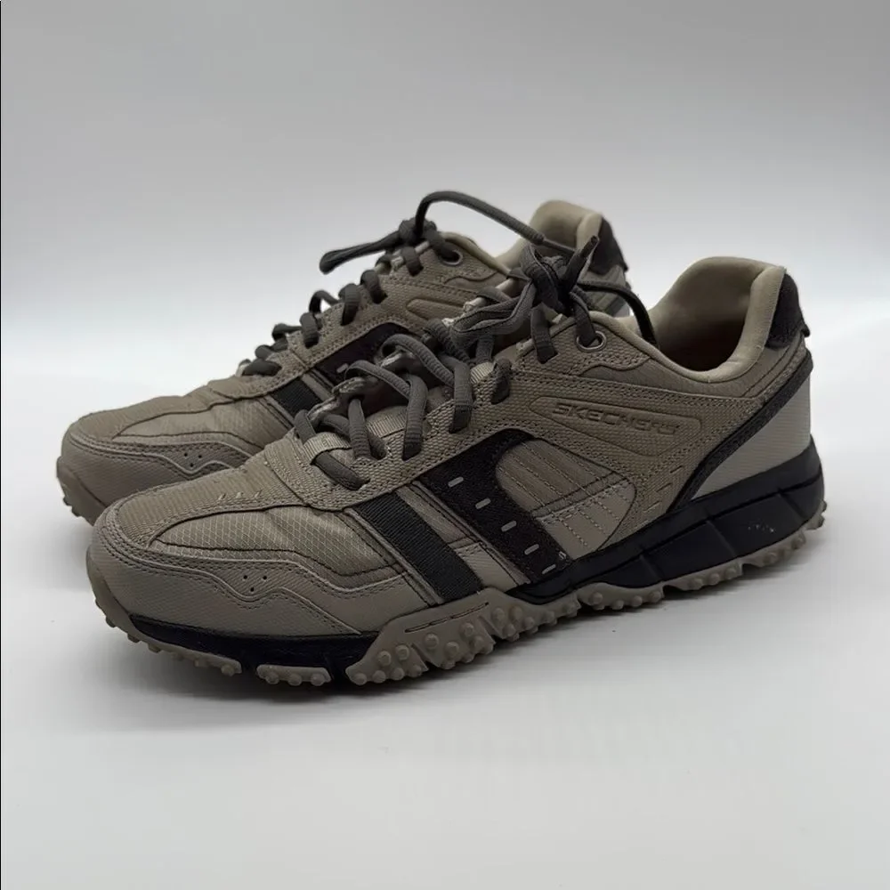 Skechers Men Shoe Sport Trail Walk Comfort Memory Foam Casual Hike Coffee sz 10